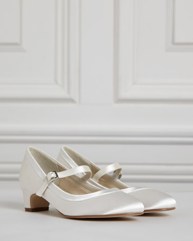 Paul Costelloe Living Ivory Shoe With Heel